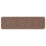 Tapis d'escalier vidaXL avec dos en latex Marron 20x75 cm