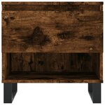 vidaXL Tables basses 2 Pièces chêne fumé 50x46x50 cm bois d'ingénierie
