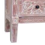 vidaXL Buffet avec 2 tiroirs 90x30x60 cm Bois d'acajou massif