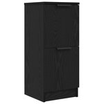 Buffets vidaXL 3 Pièces Bois d'ingénierie Noir