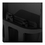 Chaise siège fauteuil de bureau dossier en filet support lombaire 150 kg noir 14_0000881