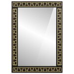 vidaXL Miroir de bain 50x70x2 5 cm bois de manguier massif et verre