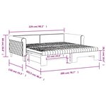 vidaXL Lit de jour avec lit gigogne et matelas rose 100x200 cm velours