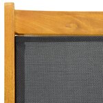 vidaXL Chaises longues d'extérieur et table Acacia massif et textilène