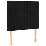 vidaXL Cadre de lit avec tête de lit Noir 120x200 cm Velours