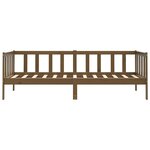vidaXL Lit de jour sans matelas marron miel bois pin massif 90x200 cm