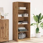 vidaXL Garde-robe chêne artisanal 80x50x200 cm bois d'ingénierie