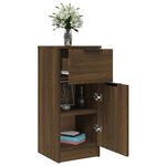 vidaXL Buffet Chêne marron 30x30x70 cm Bois d'ingénierie