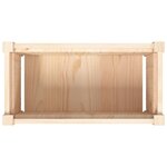 vidaXL Jardinières 2 Pièces bois de pin massif