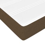 vidaXL Sommier à lattes de lit avec matelas Marron foncé 140x190 cm