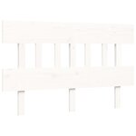 vidaXL Cadre de lit sans matelas blanc 120x200 cm bois de pin massif