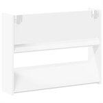 vidaXL Armoire à chaussures murale Blanc 80x18x60 cm Aggloméré