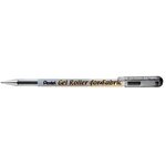 Stylo roller encre gel BN15 0 8 mm Spécial Textile Noir x 12 PENTEL