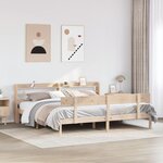 vidaXL Cadre de lit sans matelas 180x200 cm bois massif de pin