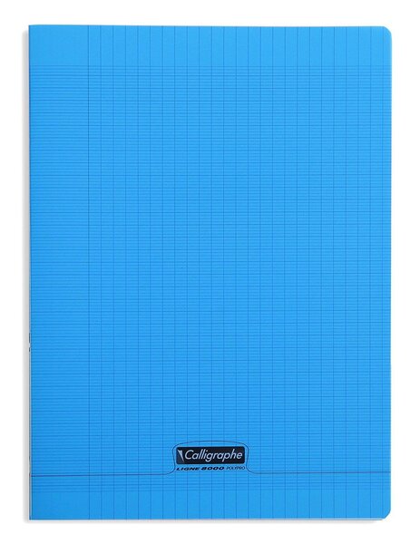 Cahier piqué 8000 POLYPRO bleu 24x32cm 192p séyès 90g CALLIGRAPHE