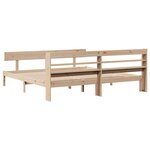 vidaXL Cadre de lit sans matelas 180x200 cm bois massif de pin