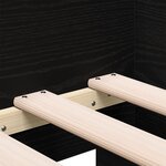 vidaXL Lit de jour Chêne noir Bois d'ingénierie 90 x 190 cm Durable