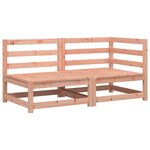 vidaXL Canapé de jardin 2 places bois massif de douglas