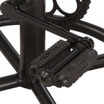 vidaXL Tabourets de bar avec motif lot de 2 noir/marron cuir véritable