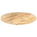 vidaXL Dessus de table Bois de manguier solide Rond 25-27 mm 80 cm
