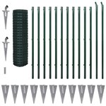 vidaXL Clôture Euro Acier 25 x 1 5 m Vert
