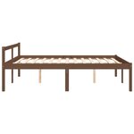 vidaXL Lit pour personne âgée marron miel 150x200cm bois de pin massif
