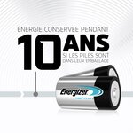 Blister de 2 Piles Alcaline Maxplus Mono / D / LR20 1,5V ENERGIZER