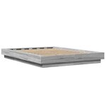 vidaXL Cadre de lit sans matelas sonoma gris 120x200 cm