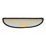 vidaXL Tapis d'escalier 10 Pièces 56x17x3 cm Noir