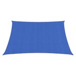 vidaXL Voile d'ombrage 160 g/m² carré bleu 3x3 m PEHD