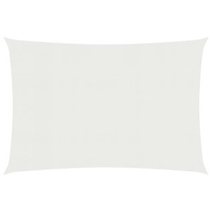 vidaXL Voile d'ombrage 160 g/m² Blanc 2x3 5 m PEHD