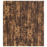 Cadre de lit de rangement vidaXL Chêne fumé 200x200 cm