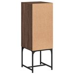 vidaXL Armoire latérale avec porte en verre chêne marron 35x37x100 cm