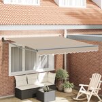 Store rétractable manuel vidaXL Beige 350x250 cm