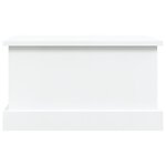vidaXL Boîte de rangement blanc brillant 50x30x28 cm bois d'ingénierie