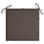 vidaXL Chaises à manger d'extérieur lot de 2 et coussins Acacia massif