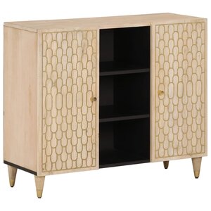 vidaXL Armoire latérale 90x33x75 cm bois massif de manguier