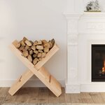vidaXL Porte-bûches 47x39 5x48 cm Bois massif de pin