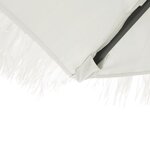 vidaXL Parasol de jardin avec mât en acier blanc 246x246x230 cm
