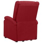 Vidaxl fauteuil releveur inclinable de massage bordeaux tissu