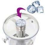 vidaXL Distributeur de jus en acier inoxydable 3 x 8 L