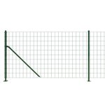 vidaXL Clôture en treillis métallique avec bride vert 1 1x25 m