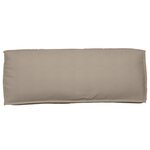 vidaXL Coussin de palette pour dossier Taupe 120x40x12 cm Tissu Oxford
