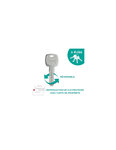 THIRARD - Verrou à bouton Transit 2 pour porte d'entrée  cylindre 50mm  4 clés  blanc