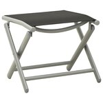 vidaXL Ensemble à manger de jardin 10 Pièces noir et argenté