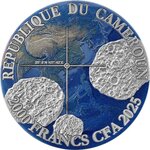Pièce de monnaie en Argent 2000 Francs g 50 Millésime 2025 Meteorite Geography NANTAN