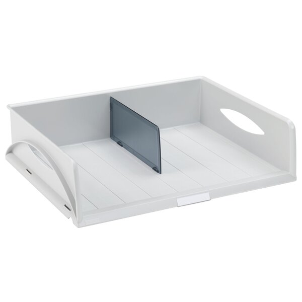Corbeille à courrier format super maxi sorty grise - lot de 6 - leitz
