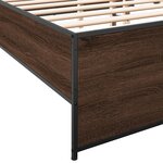 vidaXL Cadre de lit sans matelas chêne marron 180x200 cm