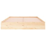 vidaXL Cadre de lit sans matelas bois massif 120x190 cm