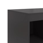 vidaXL Buffet haut noir 67x39x95 cm acier